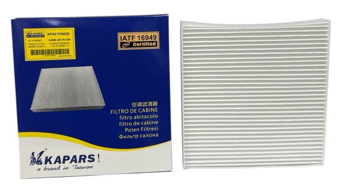 FILTRO DE HABITACULO FIAT ARGO/CRONOS 1.3/1.8/MOBI 1.0